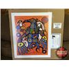 Image 1 : Limited Edition Print "by Norval Morrisseau" : "Man Changing Into Thunderbird" 244/950 (Unframed Pri