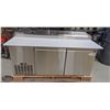Image 1 : NEW 67" S/S REFRIGERATED PIZZA PREP TABLE