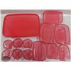 Image 2 : NEW 26 PIECE PLASTIC FOOD STORAGE CONTAINERS W/