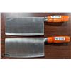 Image 1 : LOT OF 2 NEW 7" WOOD HANDLE CLEAVERS