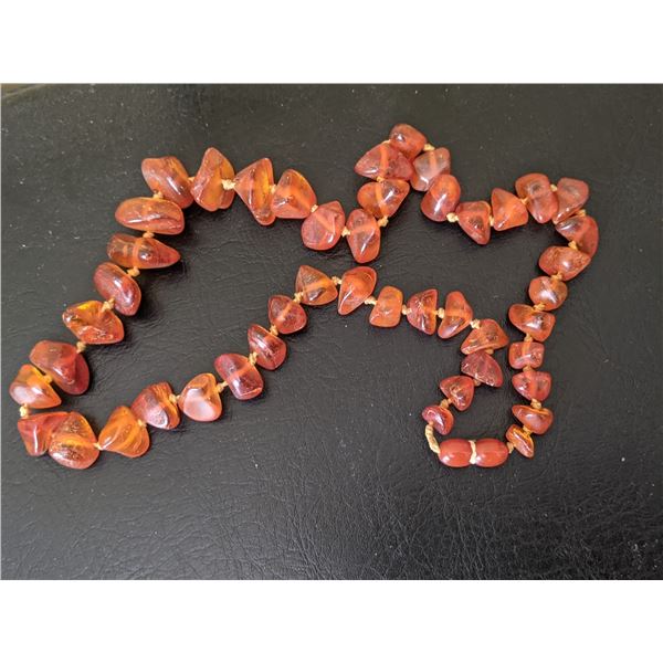Baltic Amber Necklace hand knotted