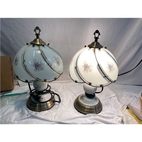 Pair touch lamps