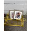 Image 1 : 2 picture frames and yellow basket