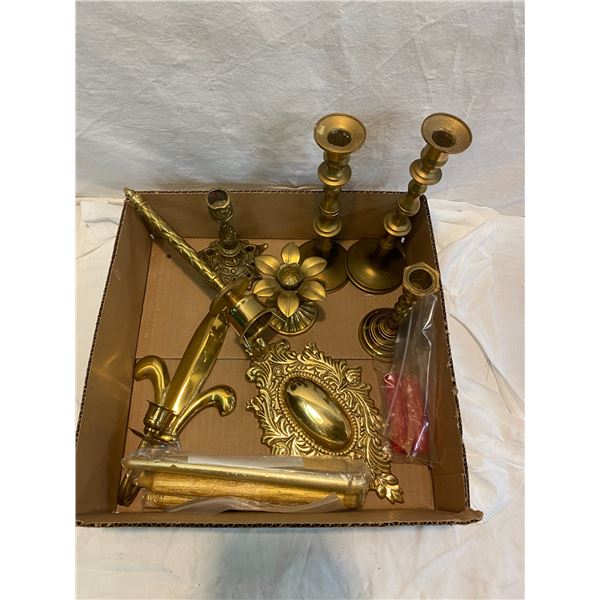 Lot of candles and holders