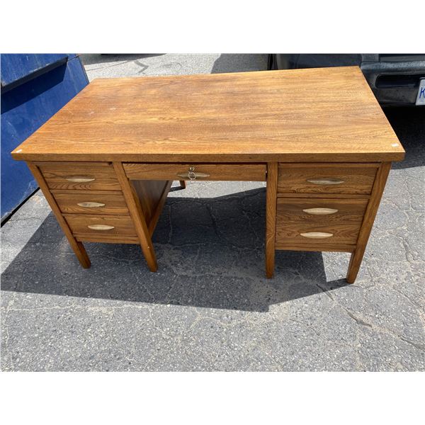 Solid wood desk