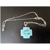 Image 1 : Turquoise Bow and arrow pendant on chain