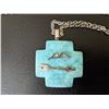 Image 2 : Turquoise Bow and arrow pendant on chain