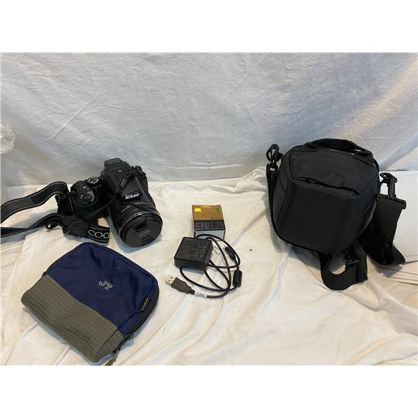 Nikon camera and case