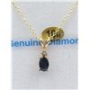 Image 1 : Necklace and pendant stamped 10k with certificate