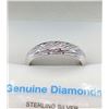 Image 1 : Genuine diamond sterling silver ring with certificare