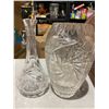 Image 1 : 2 crystal vases