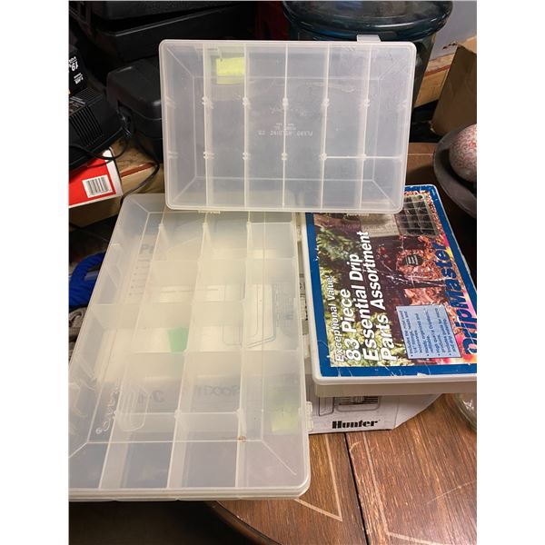 3 plastic organizers