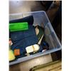 Image 8 : Two Plano tackle boxes and Tote of fishing supplies