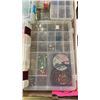 Image 3 : Box of plastic organizers with lure making supplies