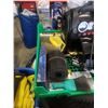 Image 2 : BATTERY CHARGER, JUMP KIT AND TRAY OF DRYWALL TOOLS