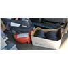 Image 1 : Husky Pancake air compressor and Box of Dolly wheels