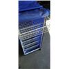 Image 3 : Rolling metal 6 tray rack with cover