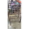 Image 2 : 4 foot tall metal rolling cart with toggle switches