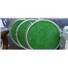 Image 1 : 4 barrel lids with artificial turf and lock rings
