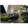 Image 4 : GREENWORKS ELECTRIC LAWNMOWER - WORKING