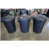 Image 2 : 3 gracious living garbage cans with lids