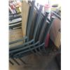 Image 7 : 6 GREEN METAL PATIO CHAIRS