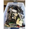 Image 1 : Large tote of various AC cords