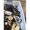 Image 2 : Large tote of various AC cords
