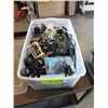 Image 1 : Large tote of various AC cords