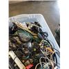 Image 2 : Large tote of various AC cords