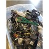 Image 4 : Large tote of various AC cords