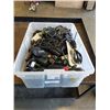 Image 1 : Large tote of various AC cords