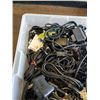 Image 2 : Large tote of various AC cords