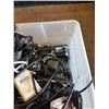 Image 4 : Large tote of various AC cords