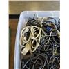Image 2 : Large tote of various AC cords