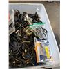 Image 3 : Large tote of various AC cords