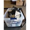Image 1 : Large tote of various AC cords