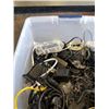 Image 3 : Large tote of various AC cords