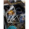 Image 2 : BIN OF MISC ITEMS - CLAMP ON LIGHTS, SOAKER HOSE, ETC