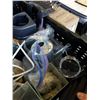 Image 3 : BIN OF MISC ITEMS - CLAMP ON LIGHTS, SOAKER HOSE, ETC