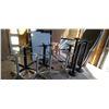 Image 1 : Lot of pub height Double pedestal tables and basis