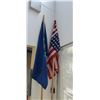 Image 2 : 2 American flags with 9' Poles