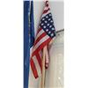 Image 4 : 2 American flags with 9' Poles