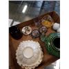 Image 4 : Art glass gold flake paperweight and other collectibles
