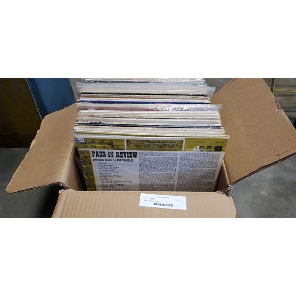 Box of various records