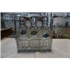 Image 2 : Vintage 3 bottle liquor dispenser with carry tray