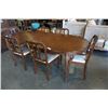 Image 2 : MALCOLM FURNITURE FRENCH PROVINCIAL DINING TABLE WITH 2 LEAFS AND 6 CHAIRS