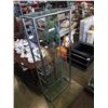 Image 2 : METAL AND GLASS OPEN SHELF