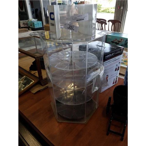 Casio swivel rotating locking display case with key - 29 inches tall x 16 across