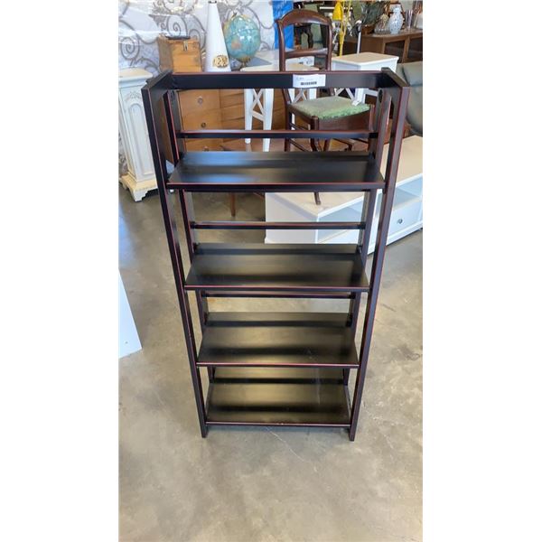 4 TIER BLACK FOLDING SHELF